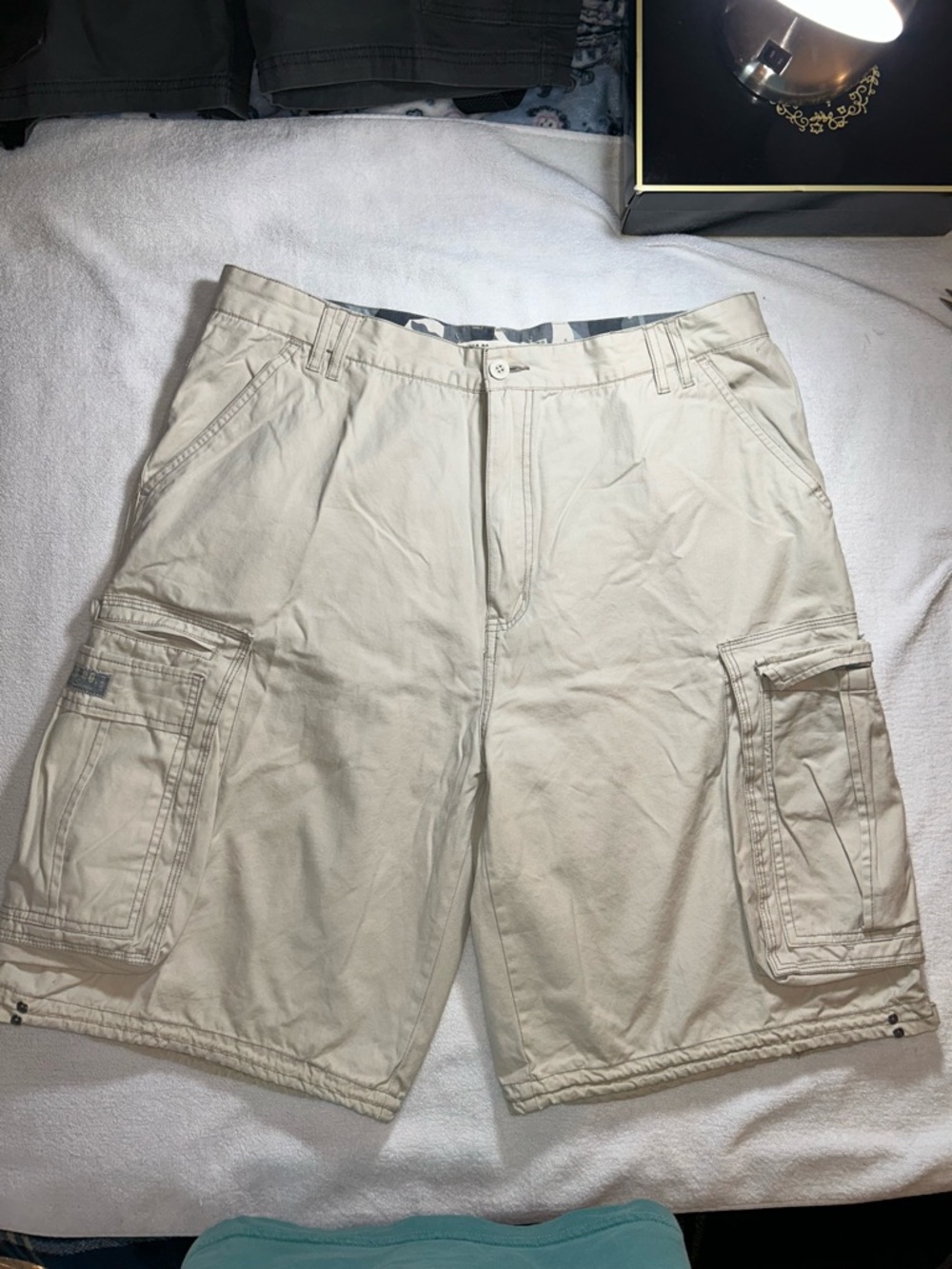 Plugg Co Men's Beige Cargo Shorts - Casual Utility